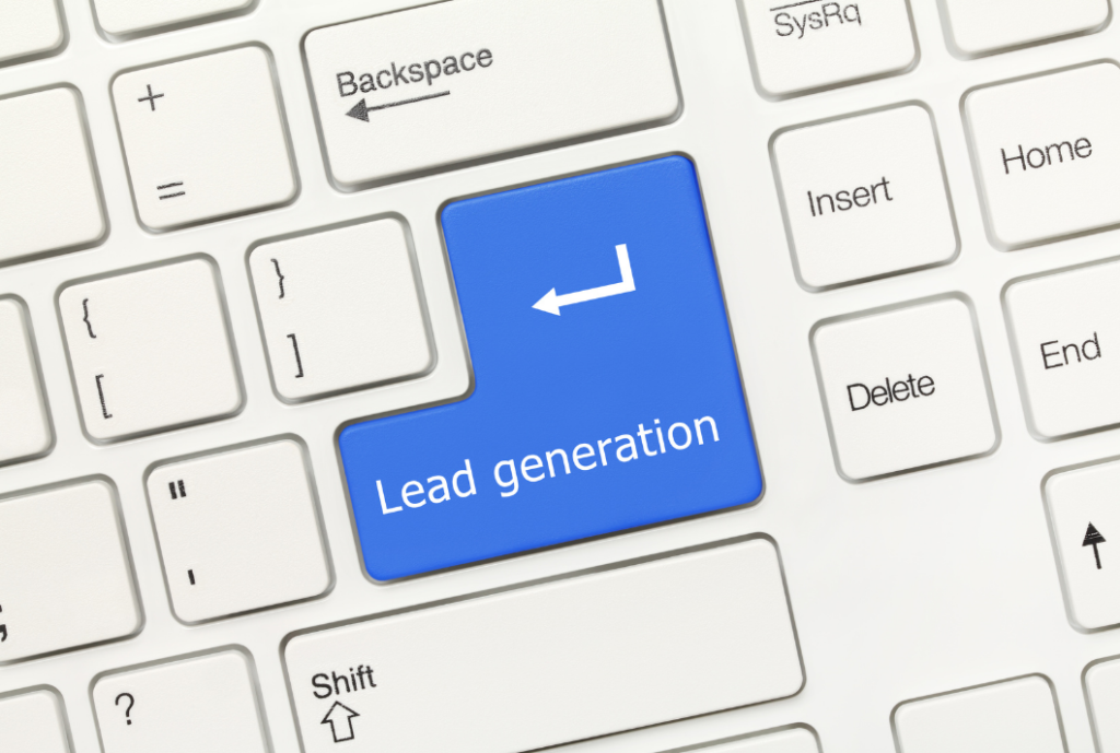 computer keys labelled Lead Generation