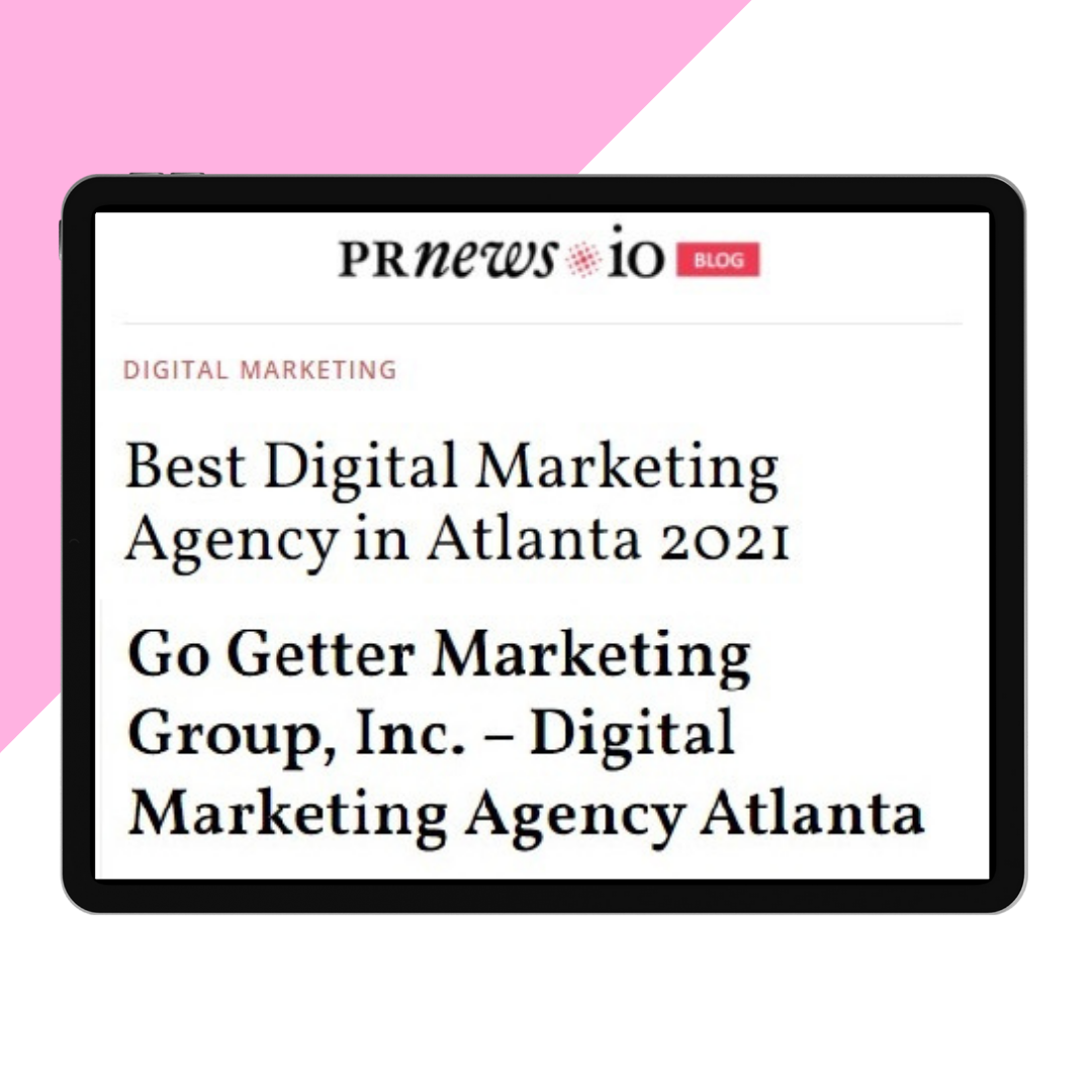 title card for Go Getter Marketing Group On PR News’ Best Digital Marketing Agency in ATL