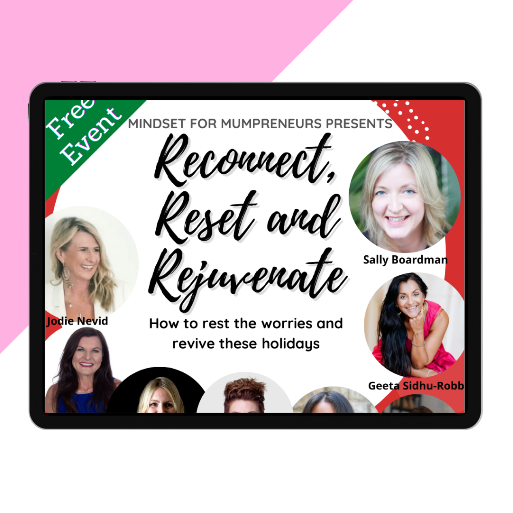title card for Our Co-Founder Presents at the Reconnect, Reset & Rejuvenate Virtual Summit