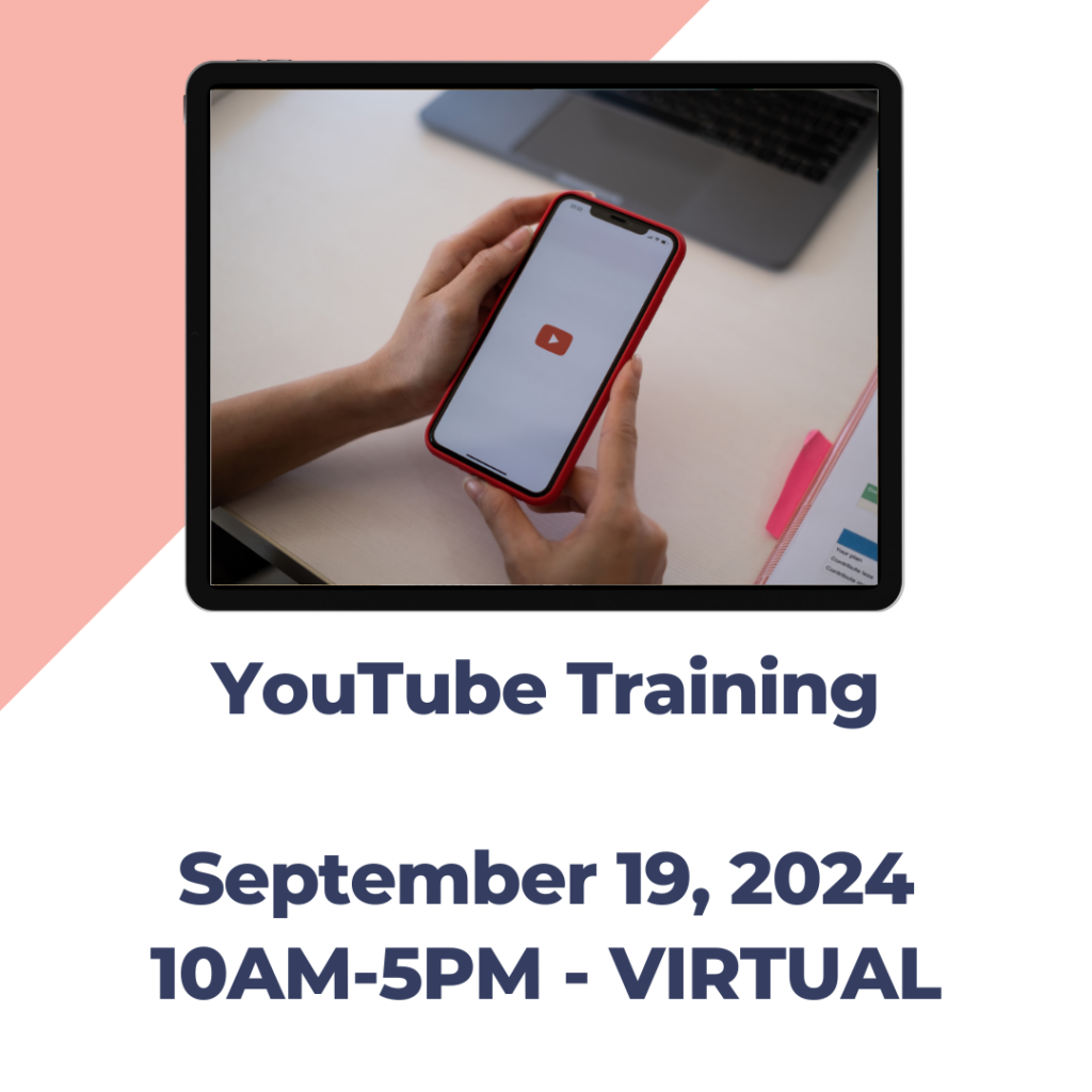 Virtual YouTube Training for Small Businesses on September 19